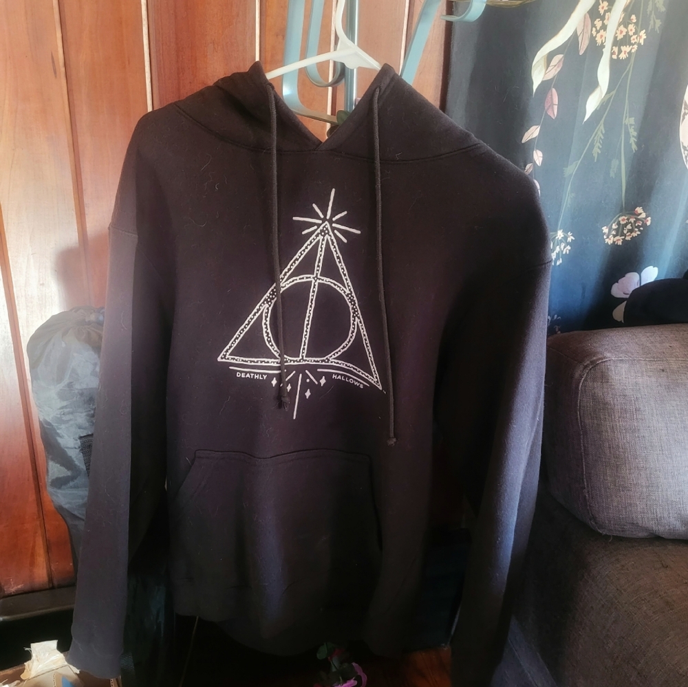 Black Graphic Hoodie